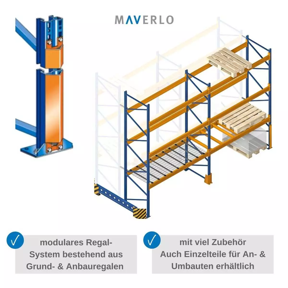 Palettenregal in Profil Qualität in Premium 