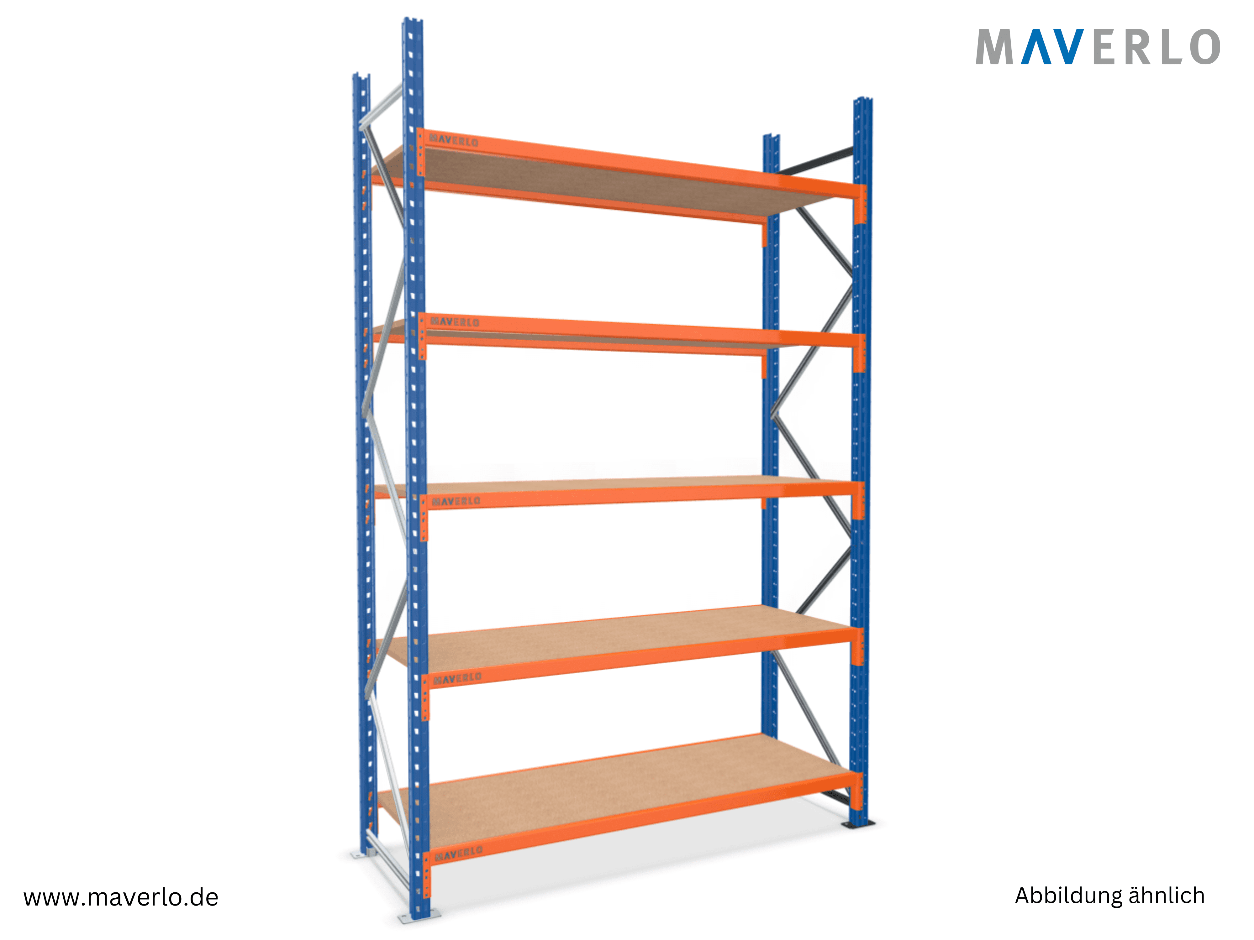 weitspannregal mit holzpanele fuer schwere lasten und robuste lagerung
